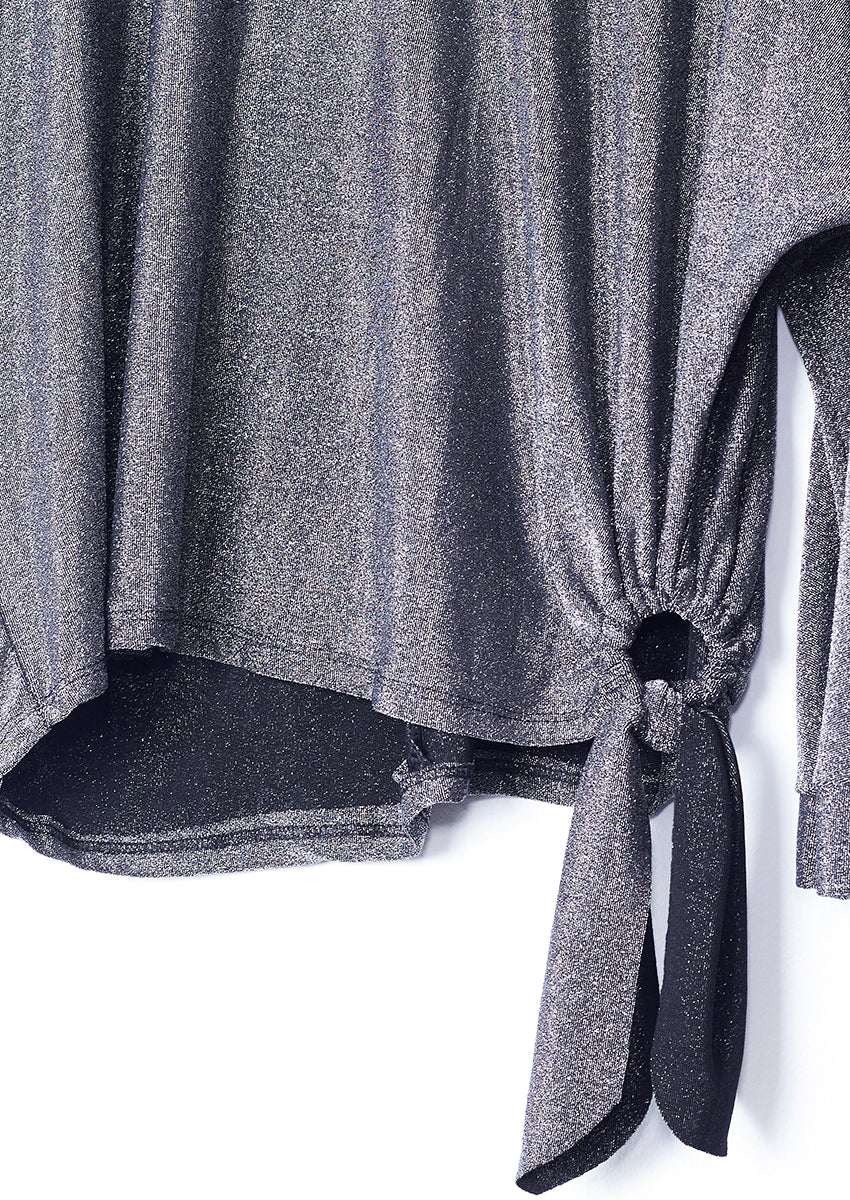 Lurex T-shirt with knot detail
