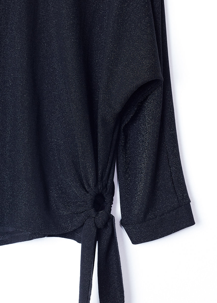 Lurex T-shirt with knot detail