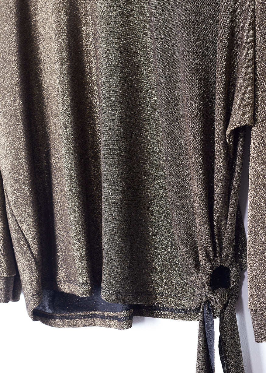 Lurex T-shirt with knot detail