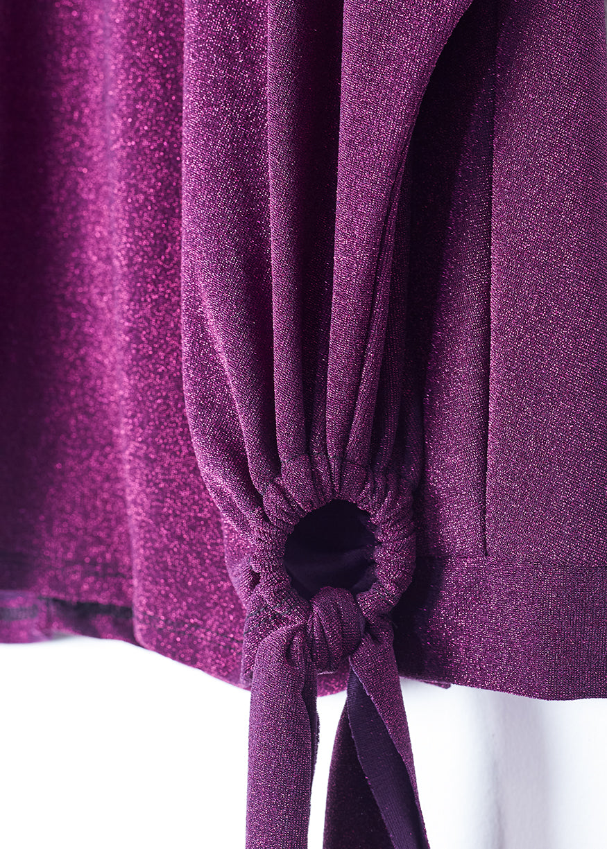Lurex T-shirt with knot detail