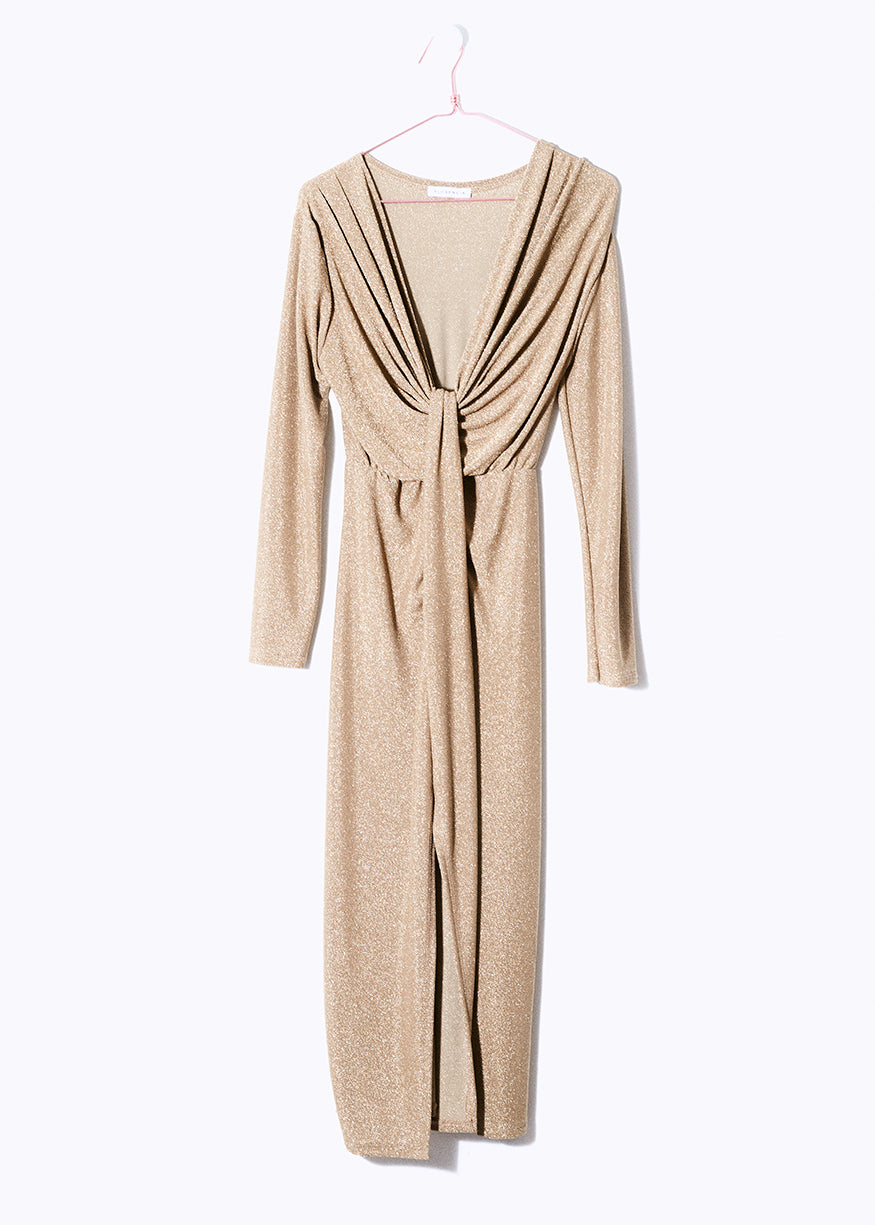 Long lurex dress