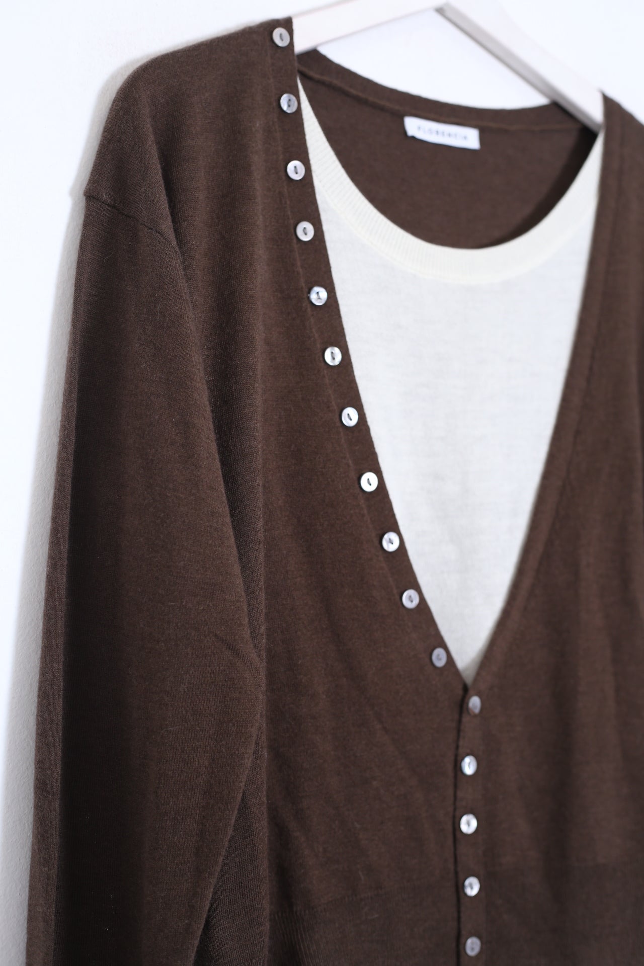 Cárdigan mohair doble