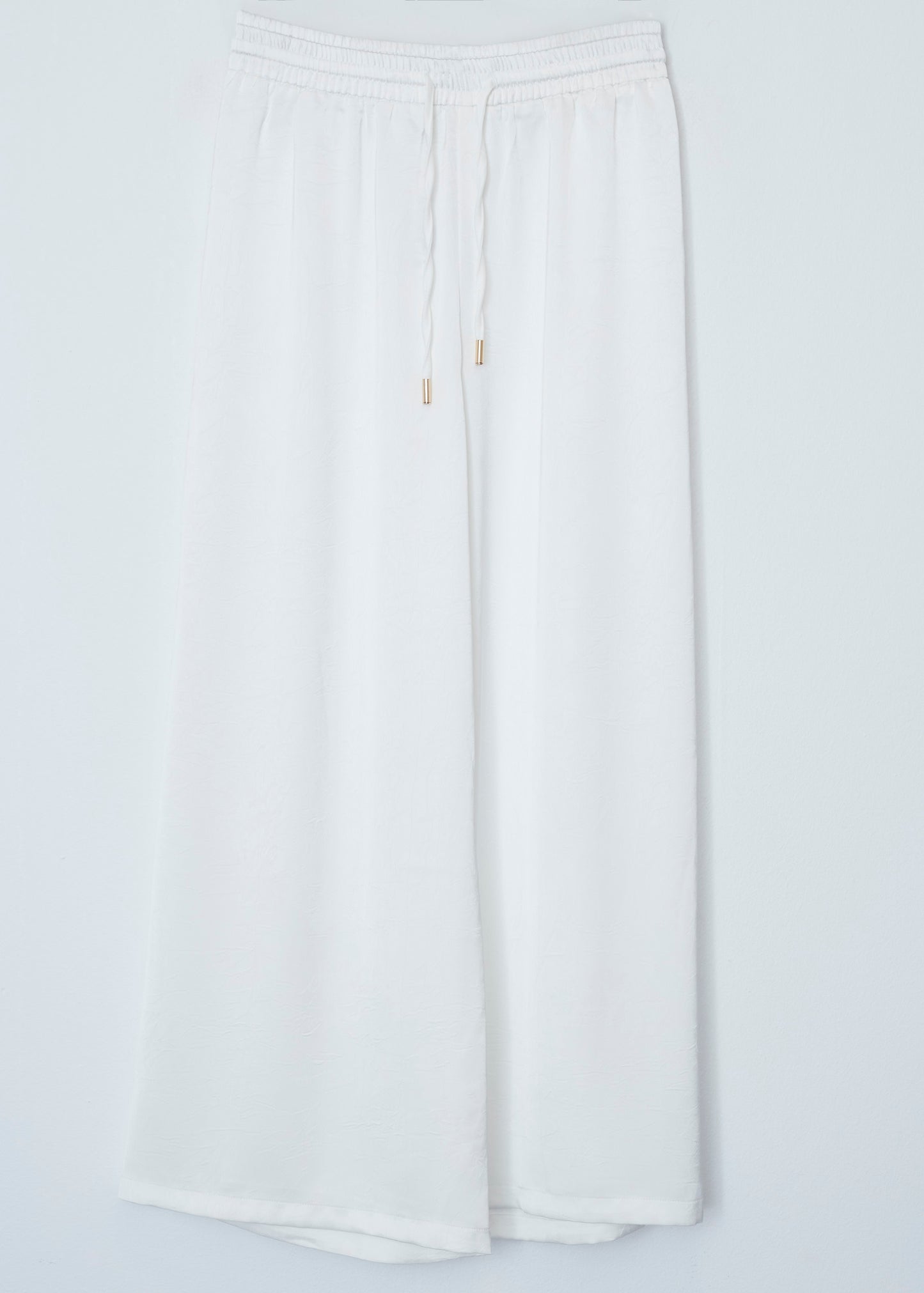 Long satin trousers
