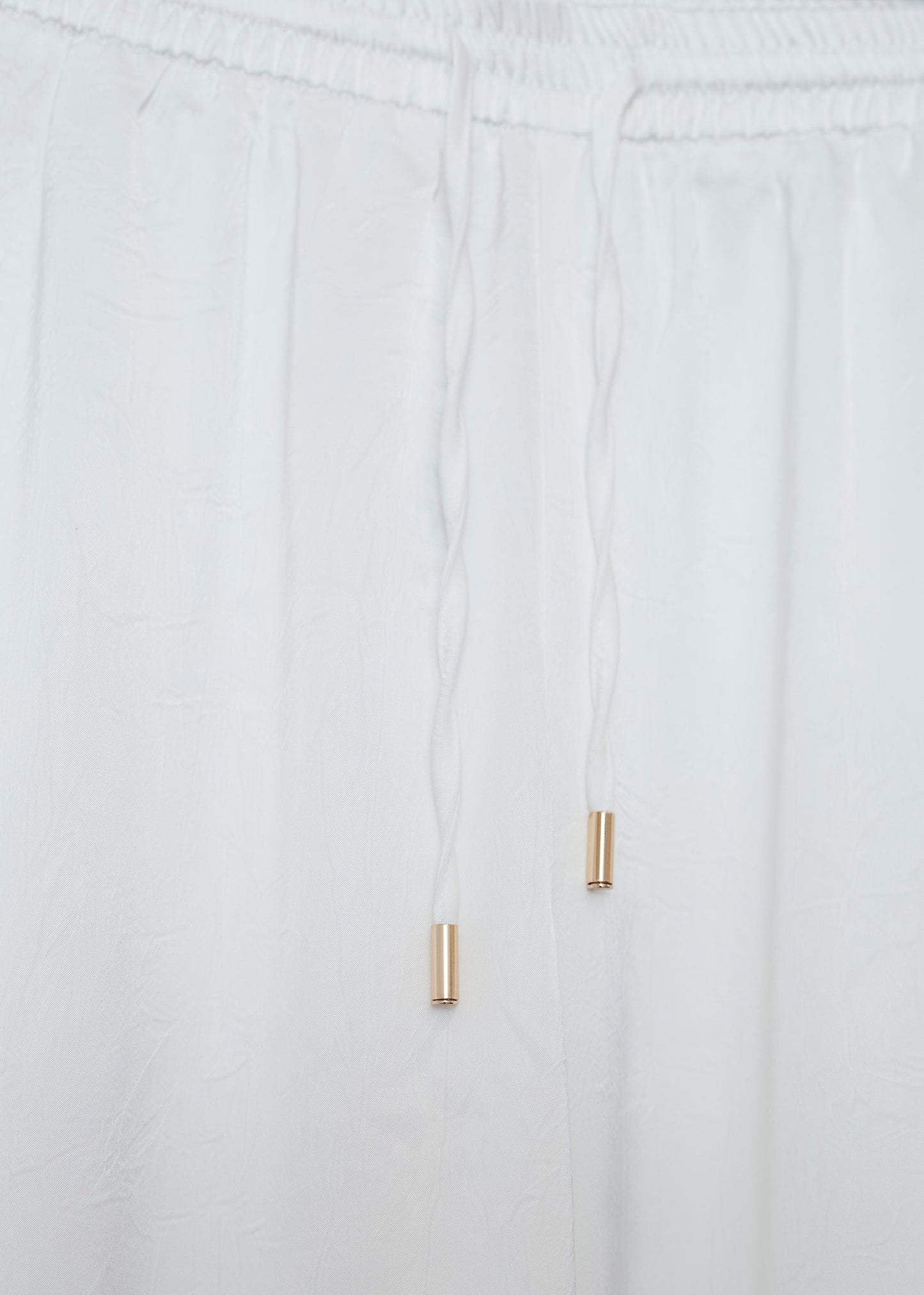 Long satin trousers