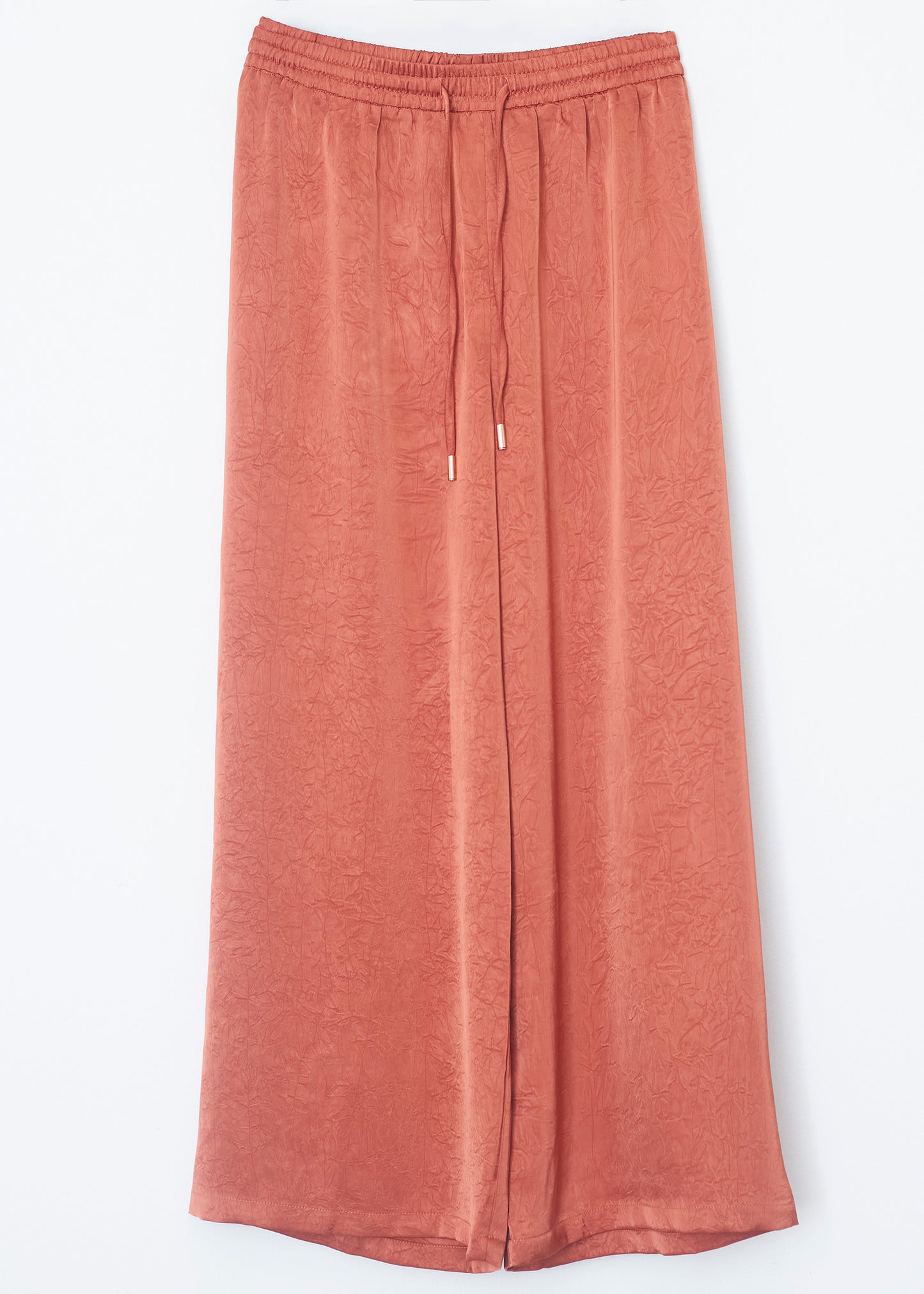 Long satin trousers