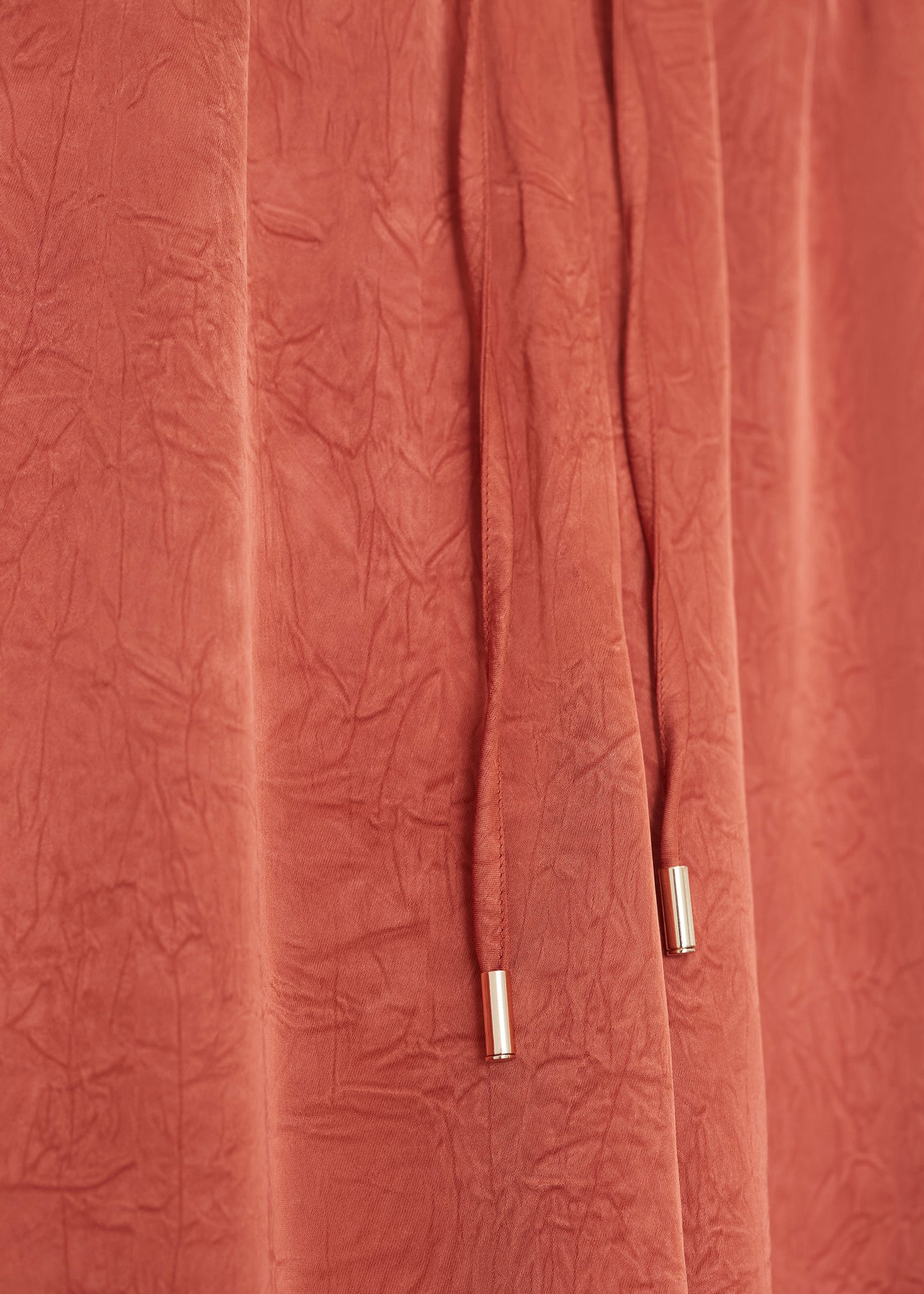 Long satin trousers