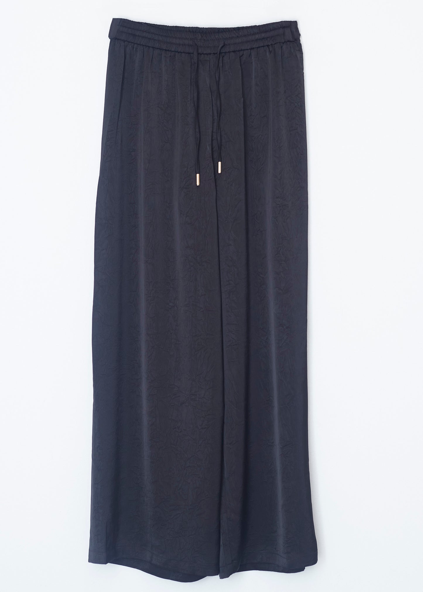 Long satin trousers