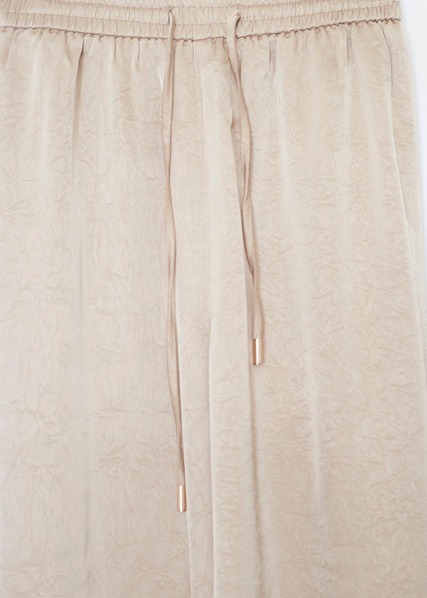Long satin trousers