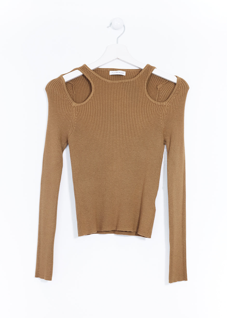 Cut out knit sweater