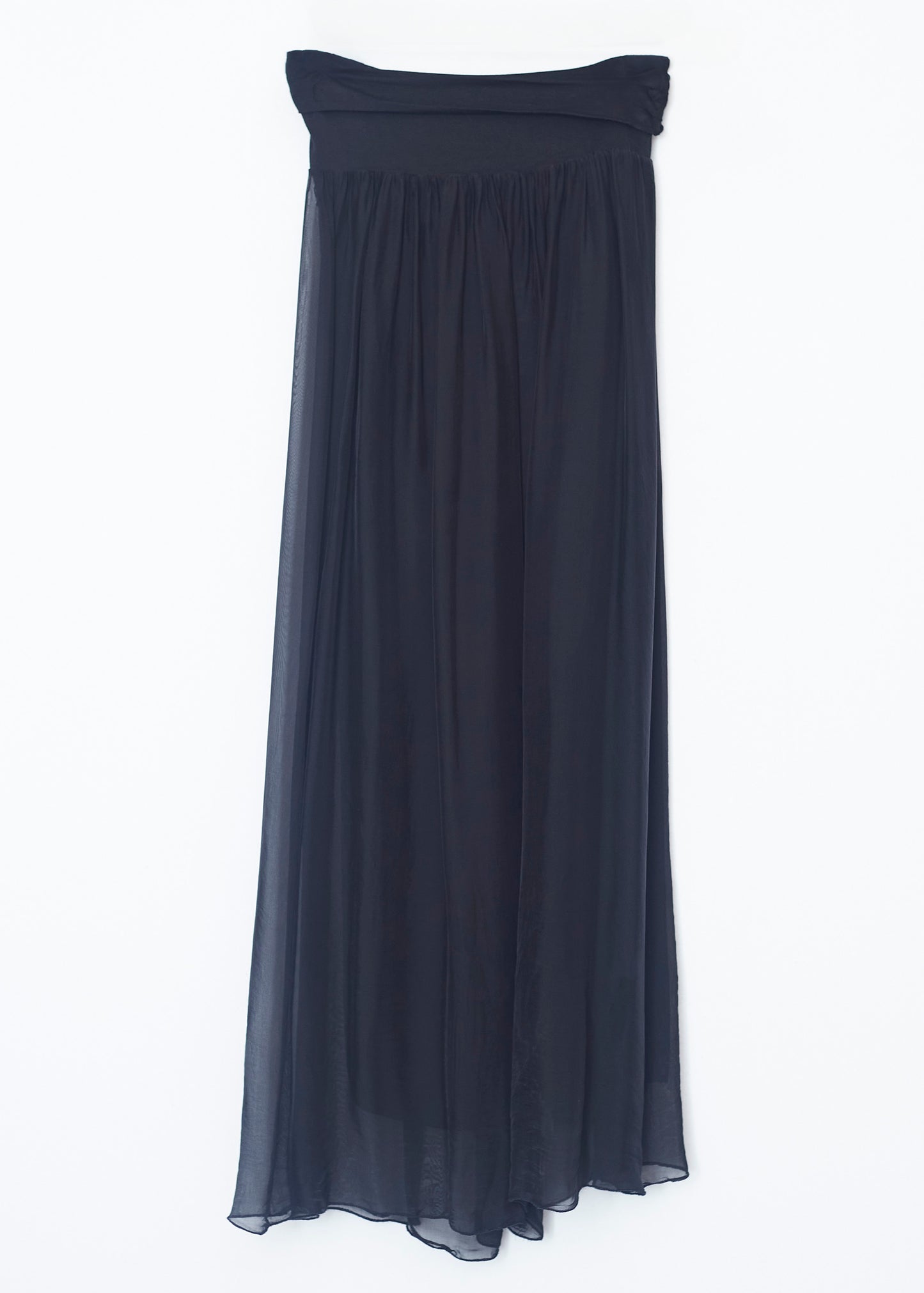Falda maxi seda