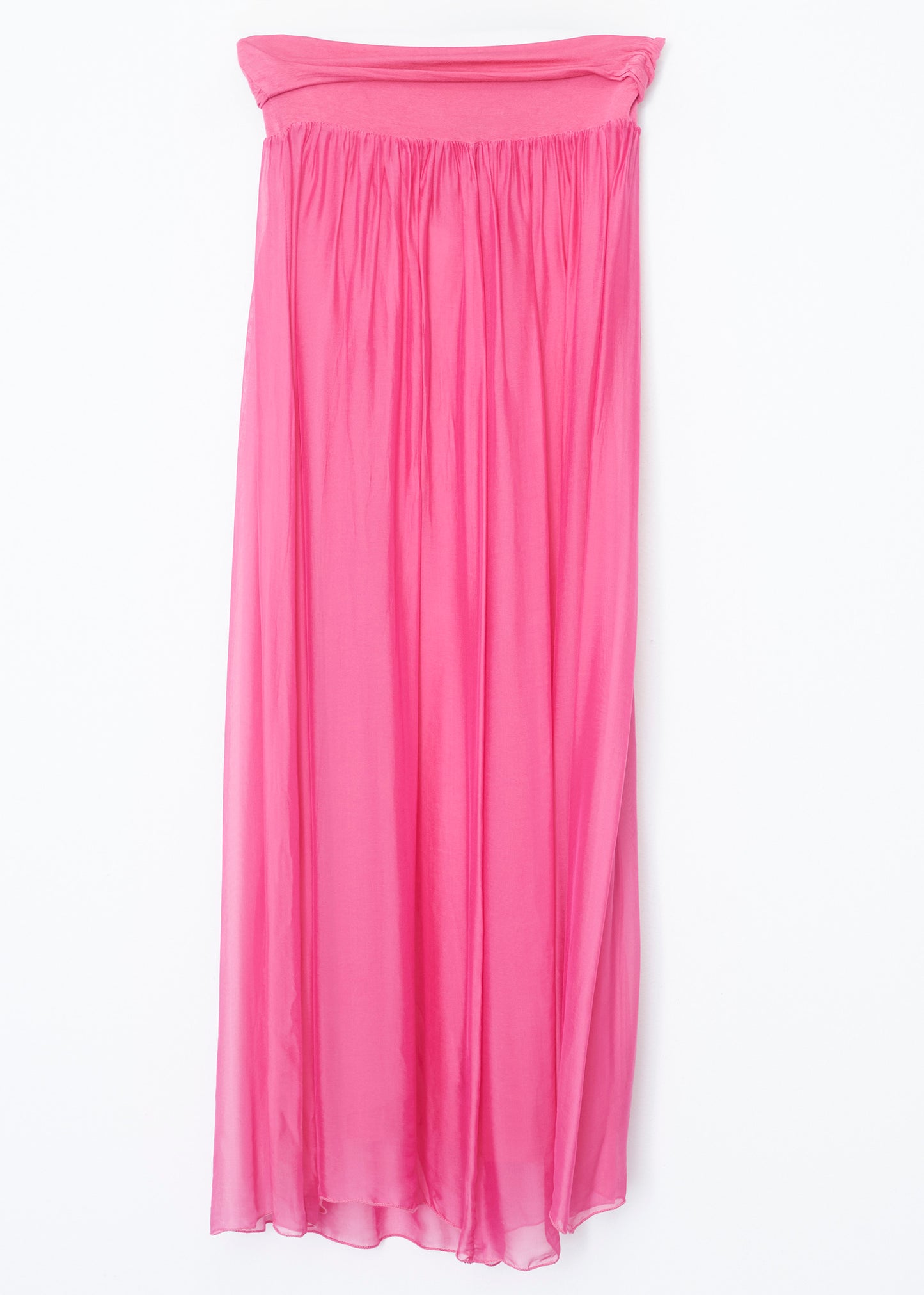 Falda maxi seda
