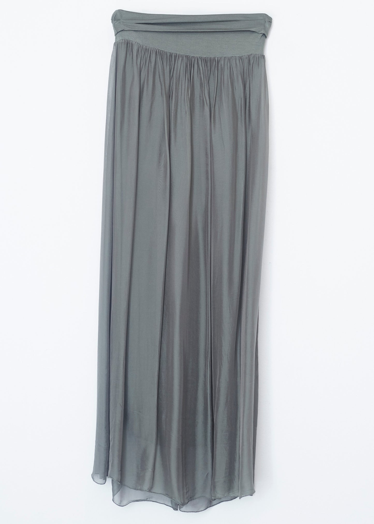 Falda maxi seda