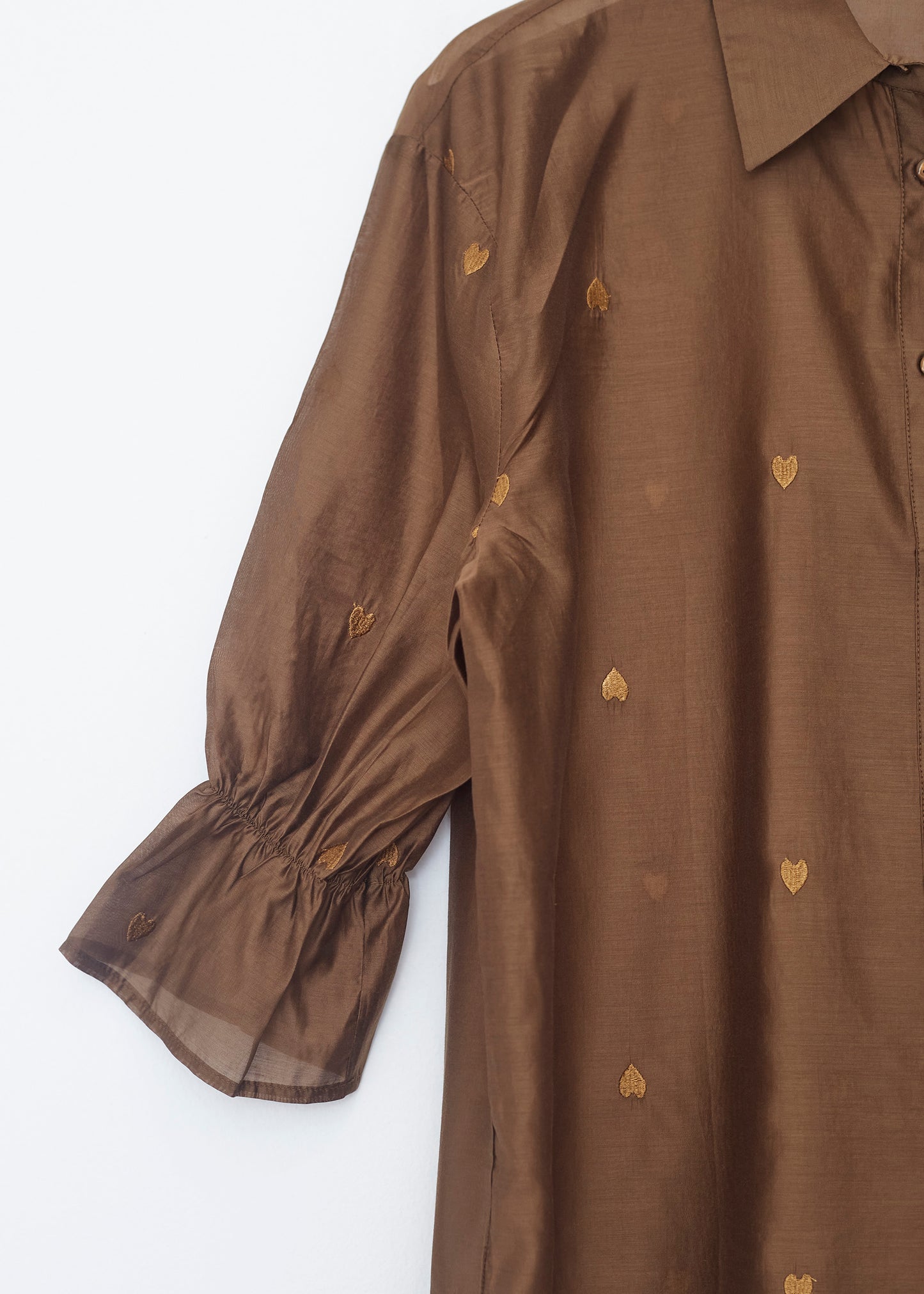 Camisa organza corazones