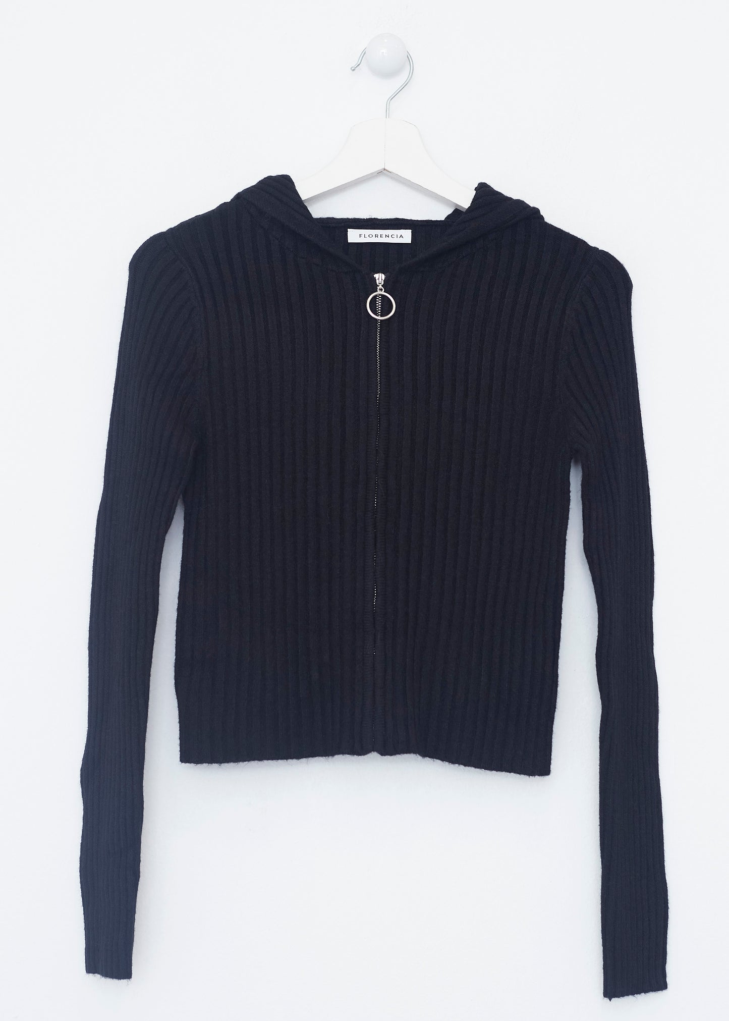 Chaqueta tricot capucha