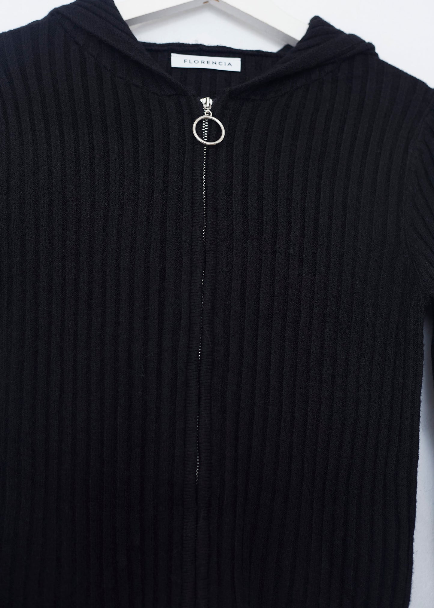 Chaqueta tricot capucha