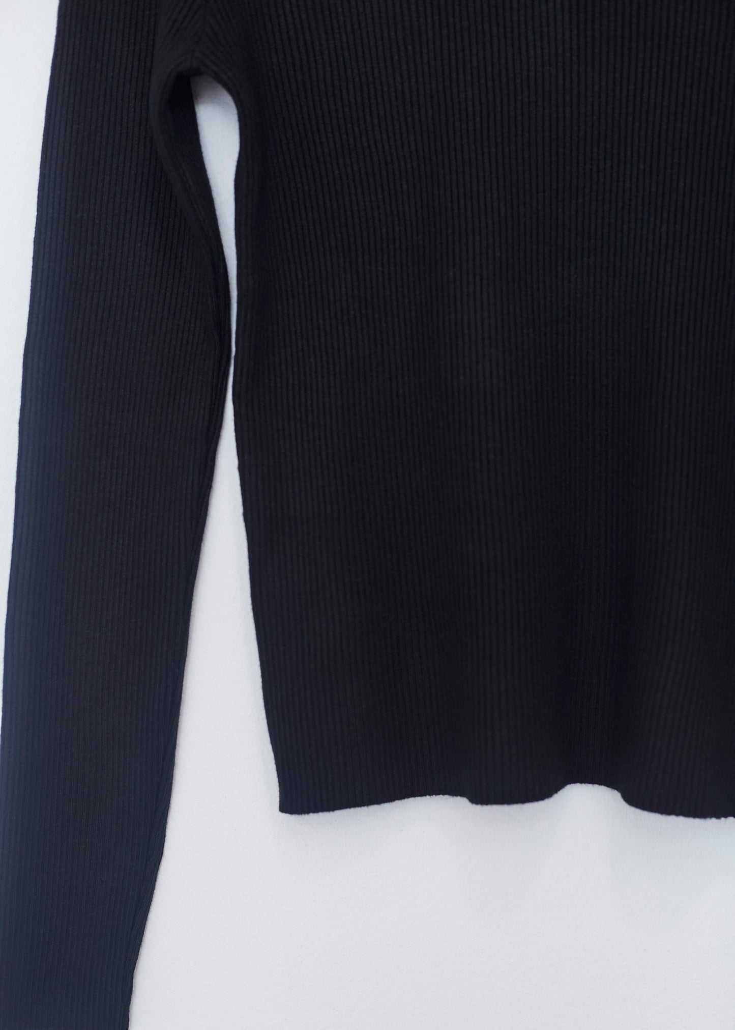 Jersey canalé cuello alto