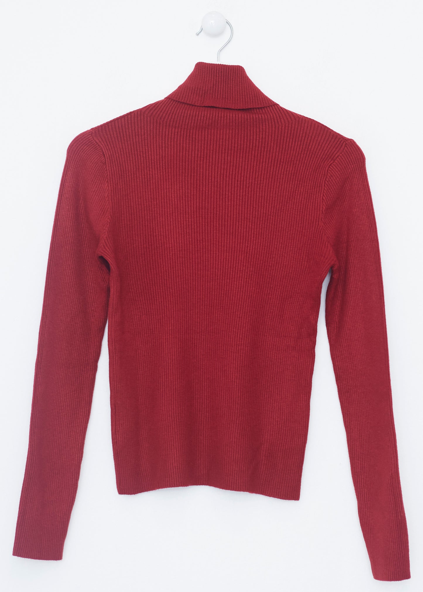 Jersey canalé cuello alto