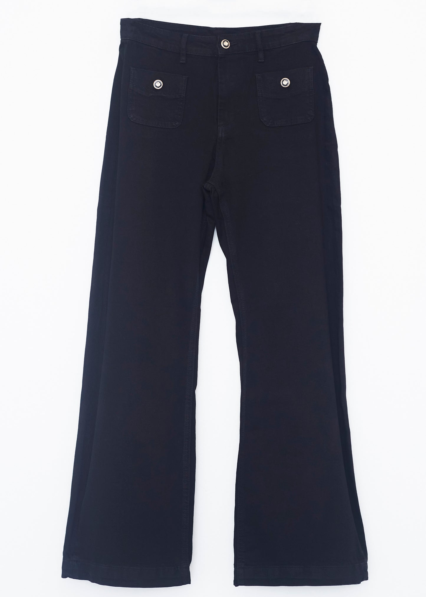 Wide leg jeans with pockets