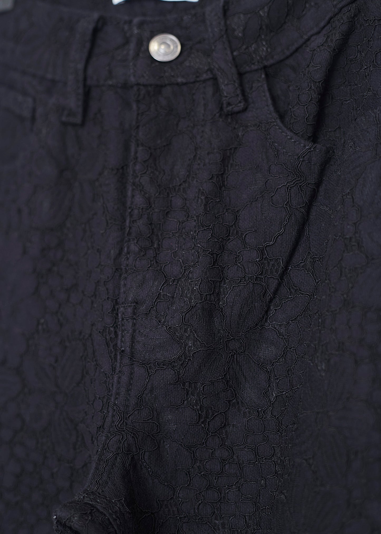 Straight brocade jeans