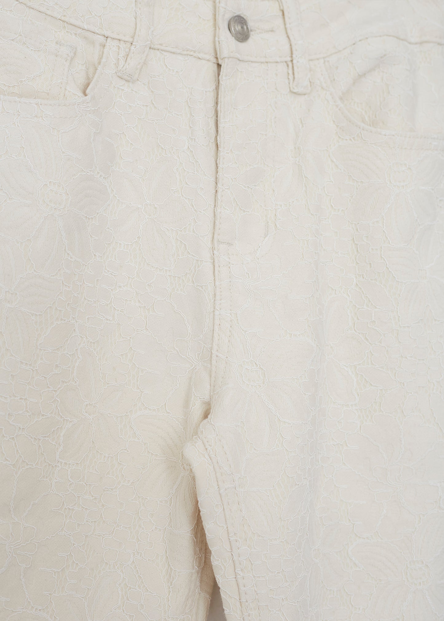 Straight brocade jeans