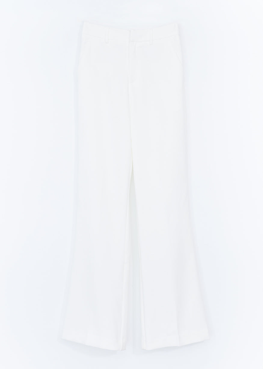 Wide flare tailored pants