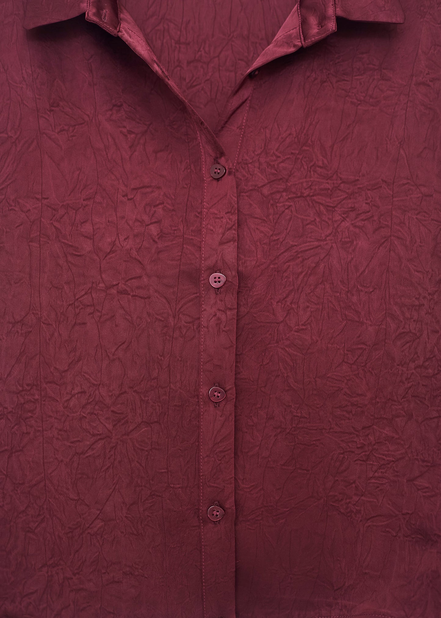 Short satin shirt