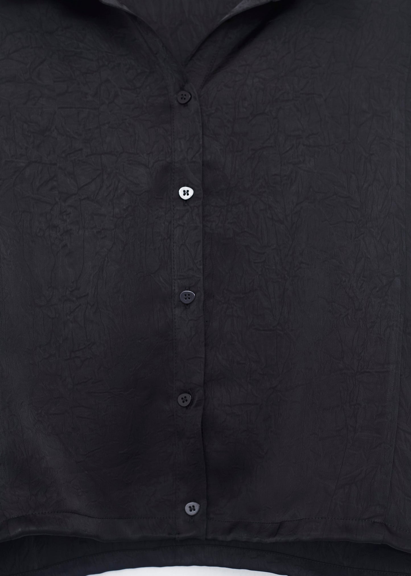 Short satin shirt