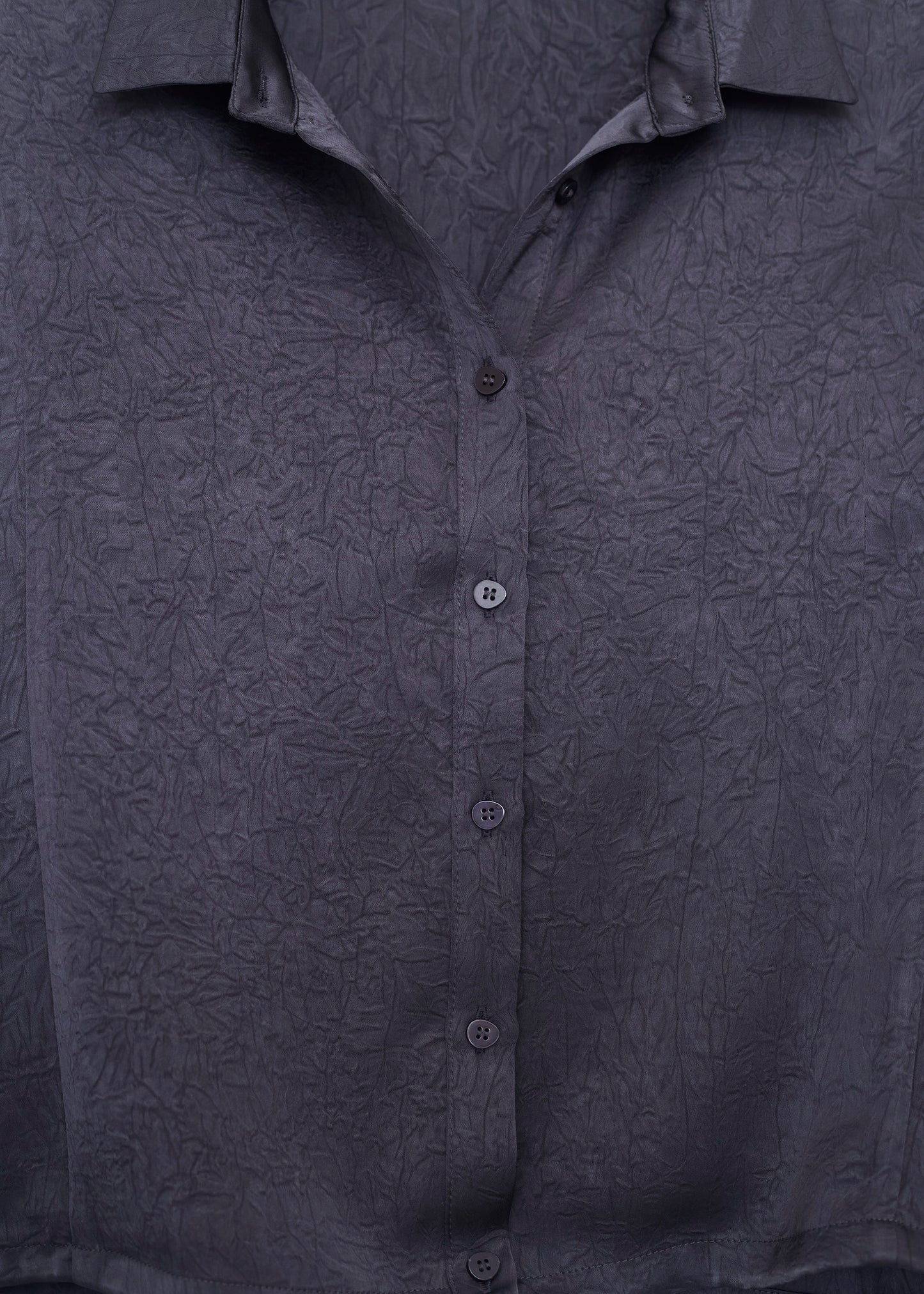 Short satin shirt