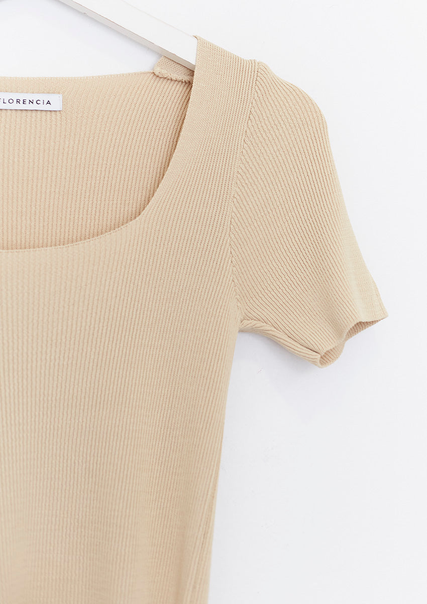 Square neckline top