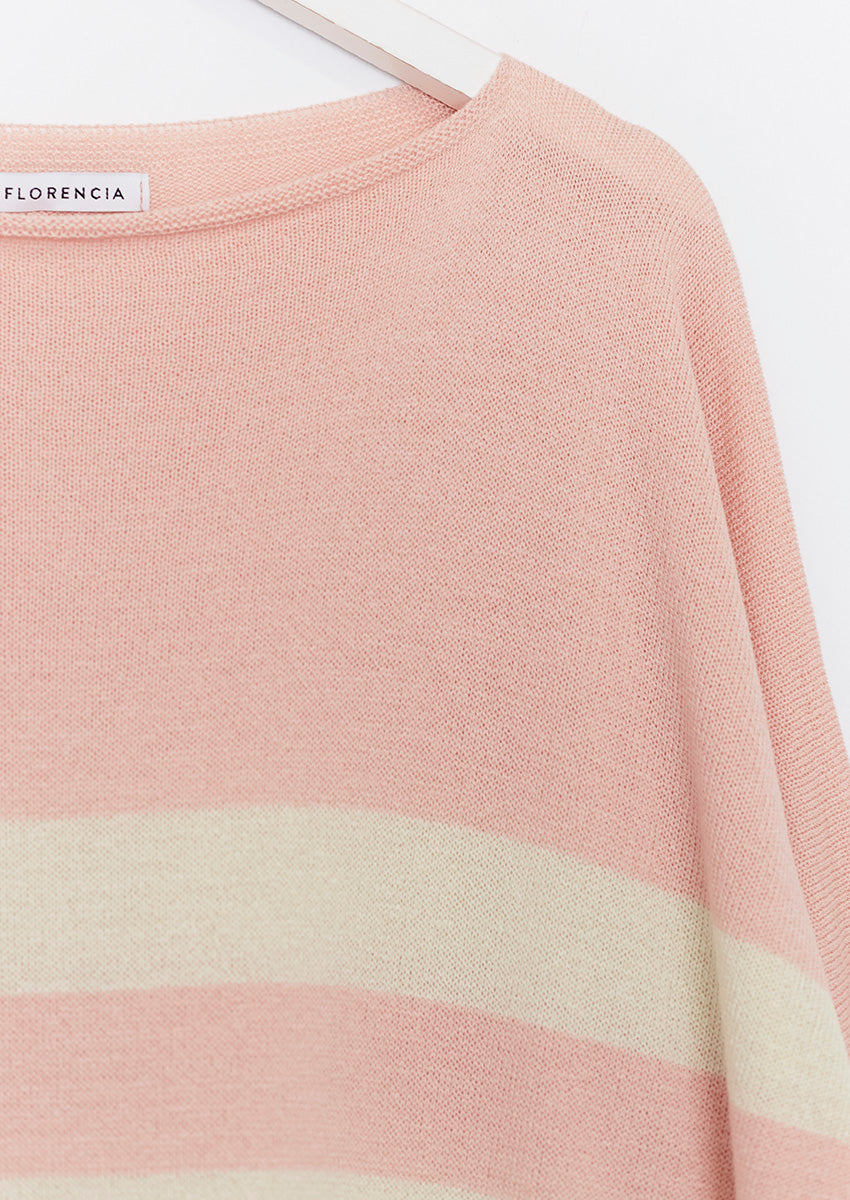 Light striped sweater