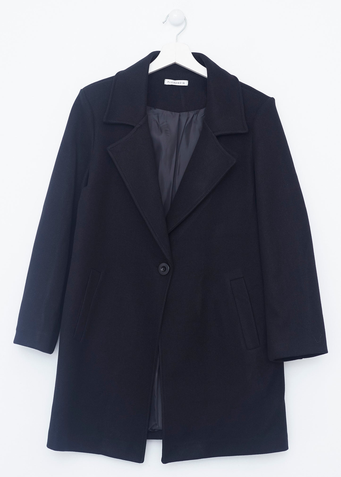 Straight lapel coat