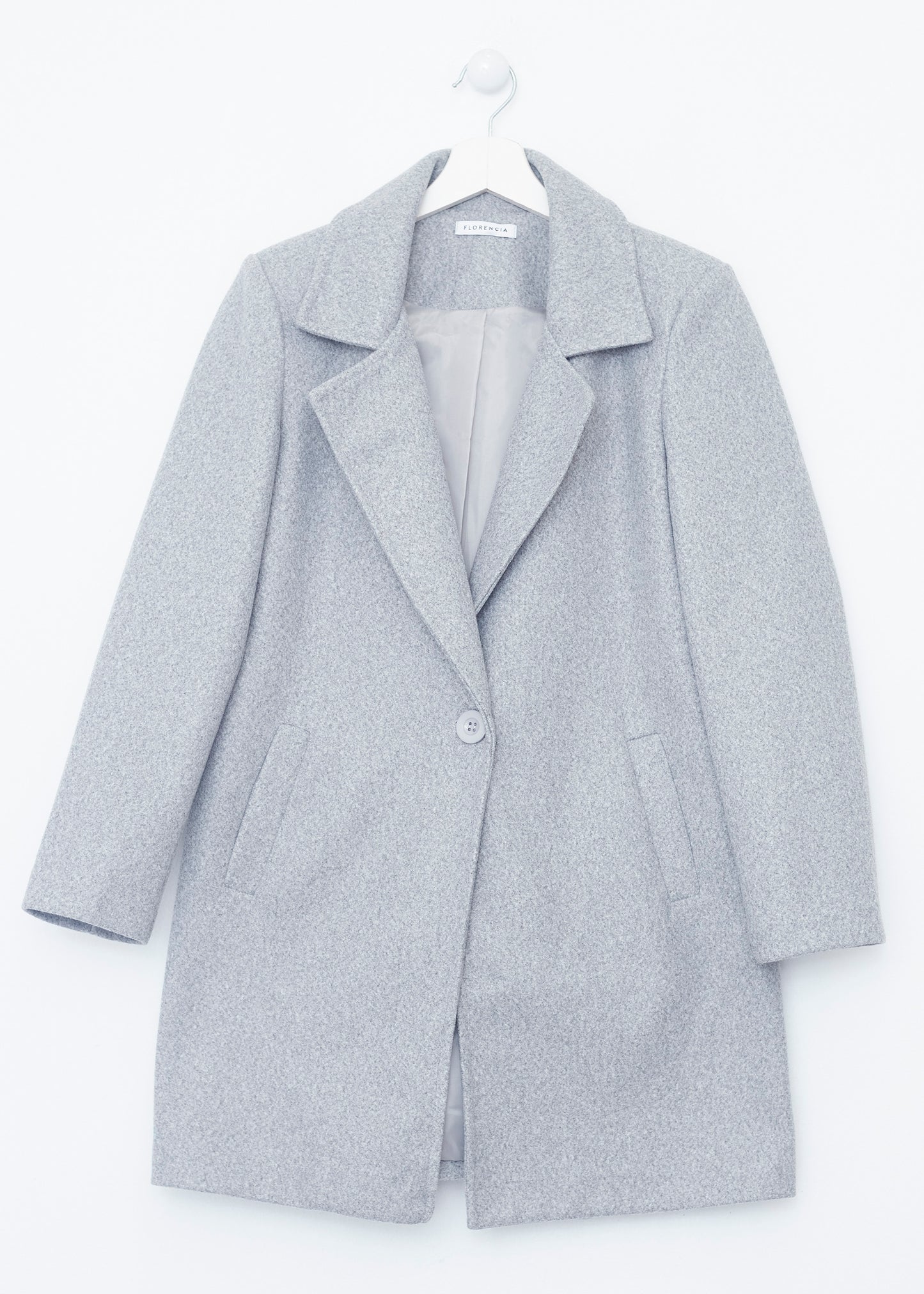 Straight lapel coat
