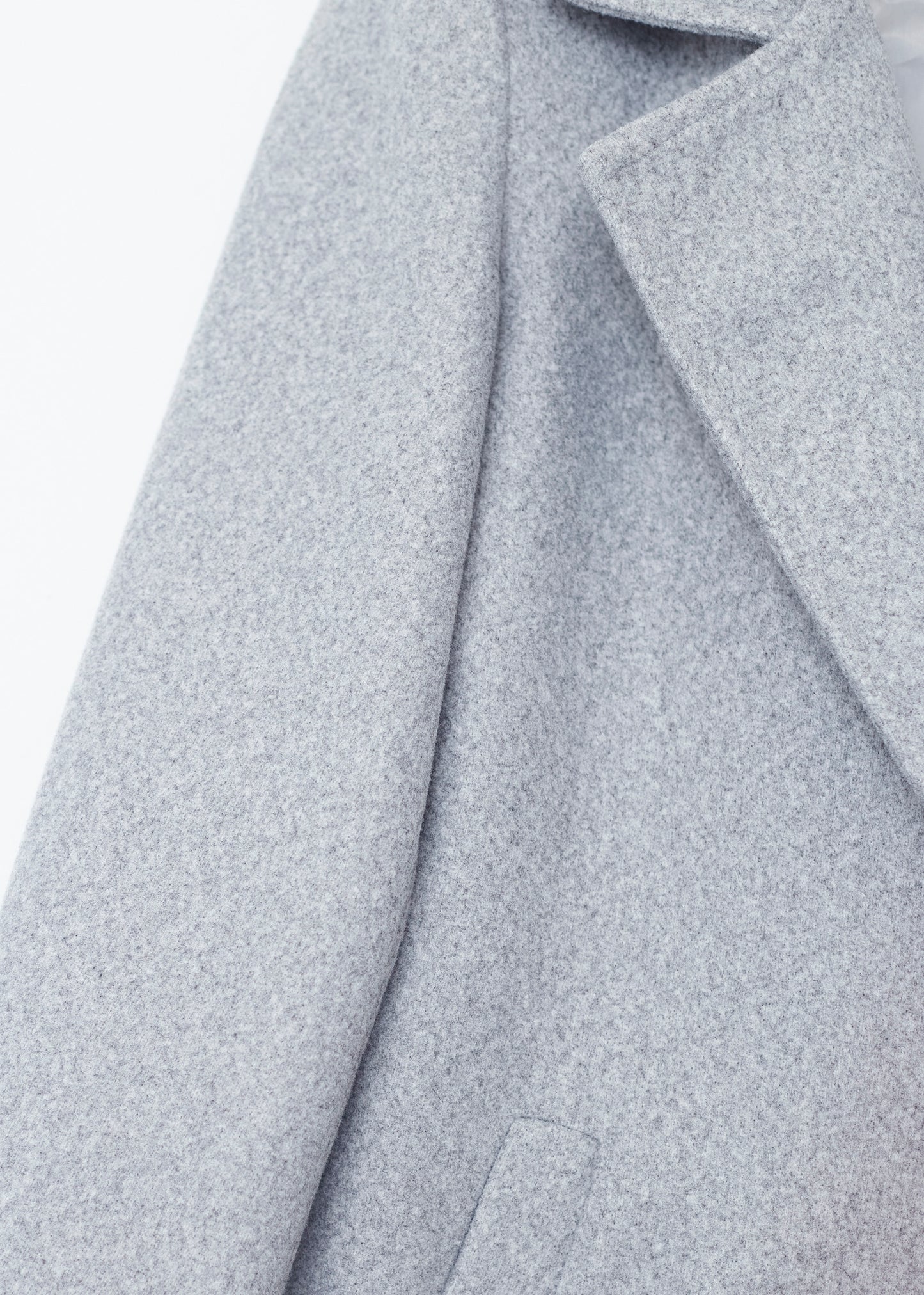 Straight lapel coat