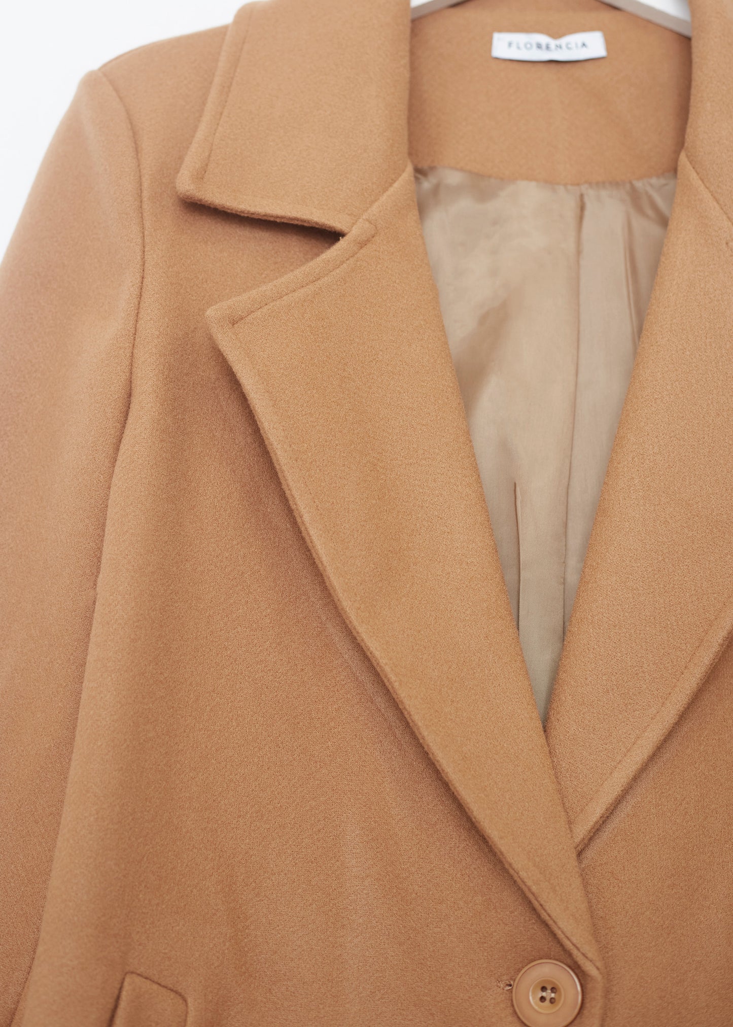 Straight lapel coat
