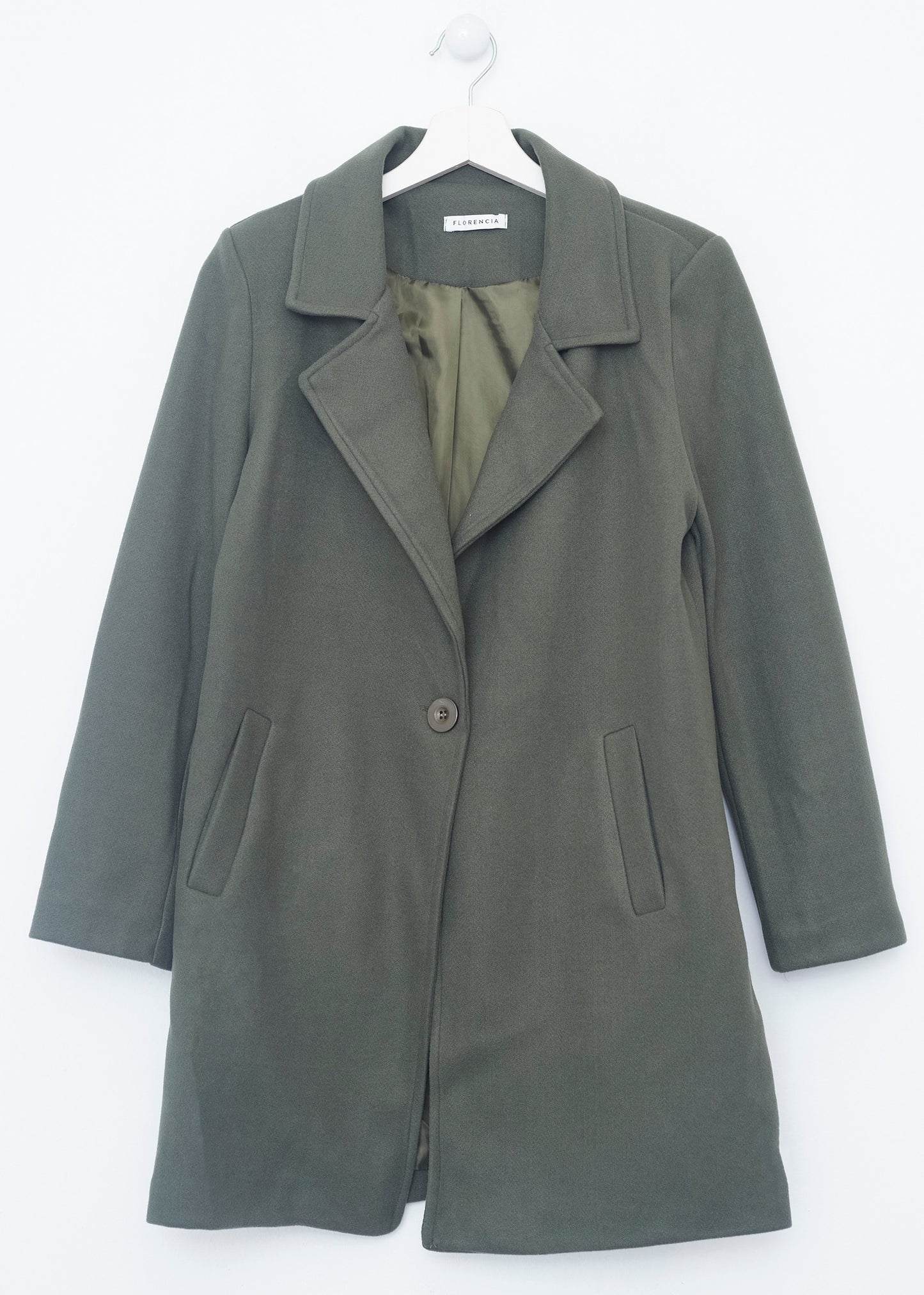 Straight lapel coat