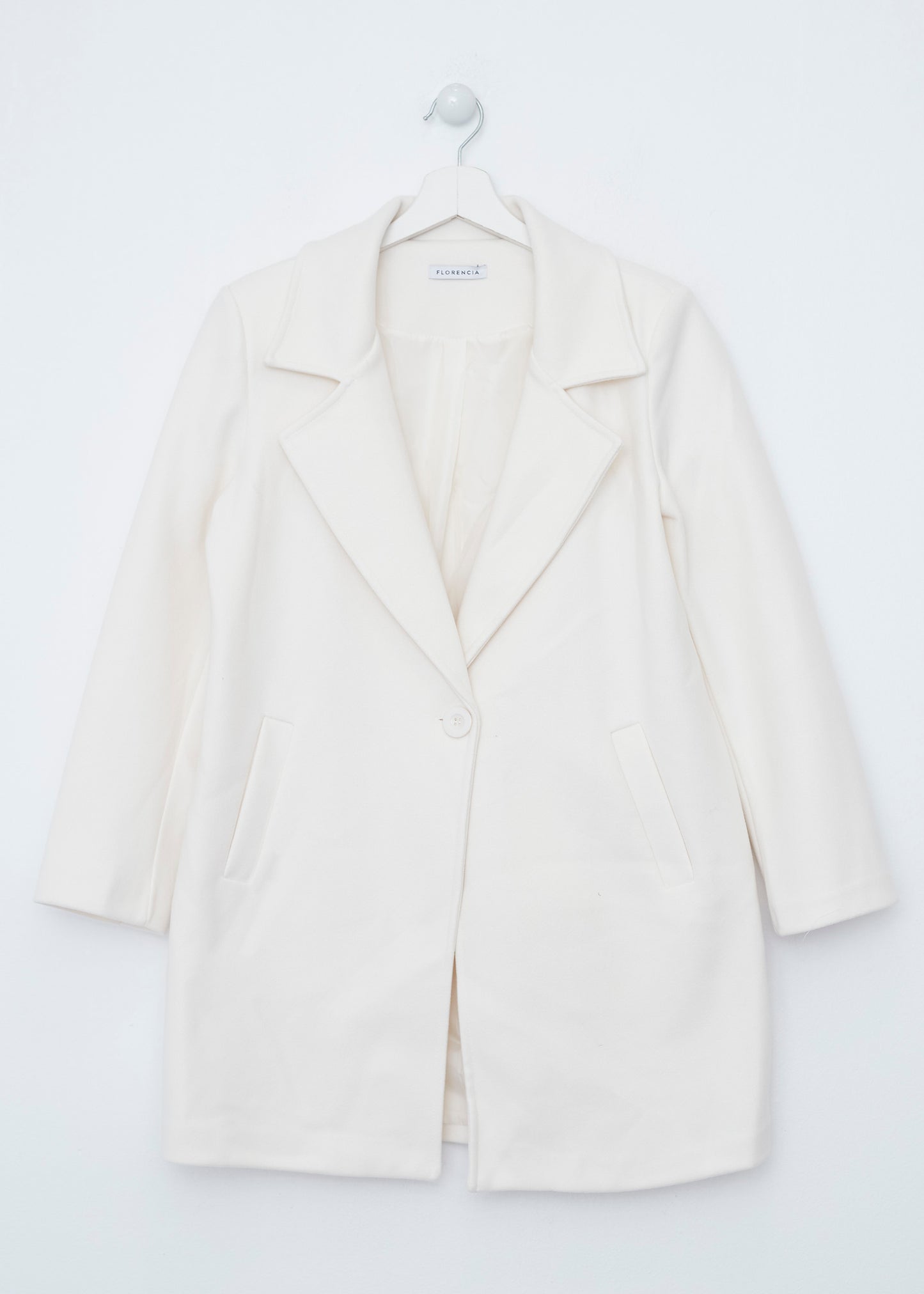 Straight lapel coat
