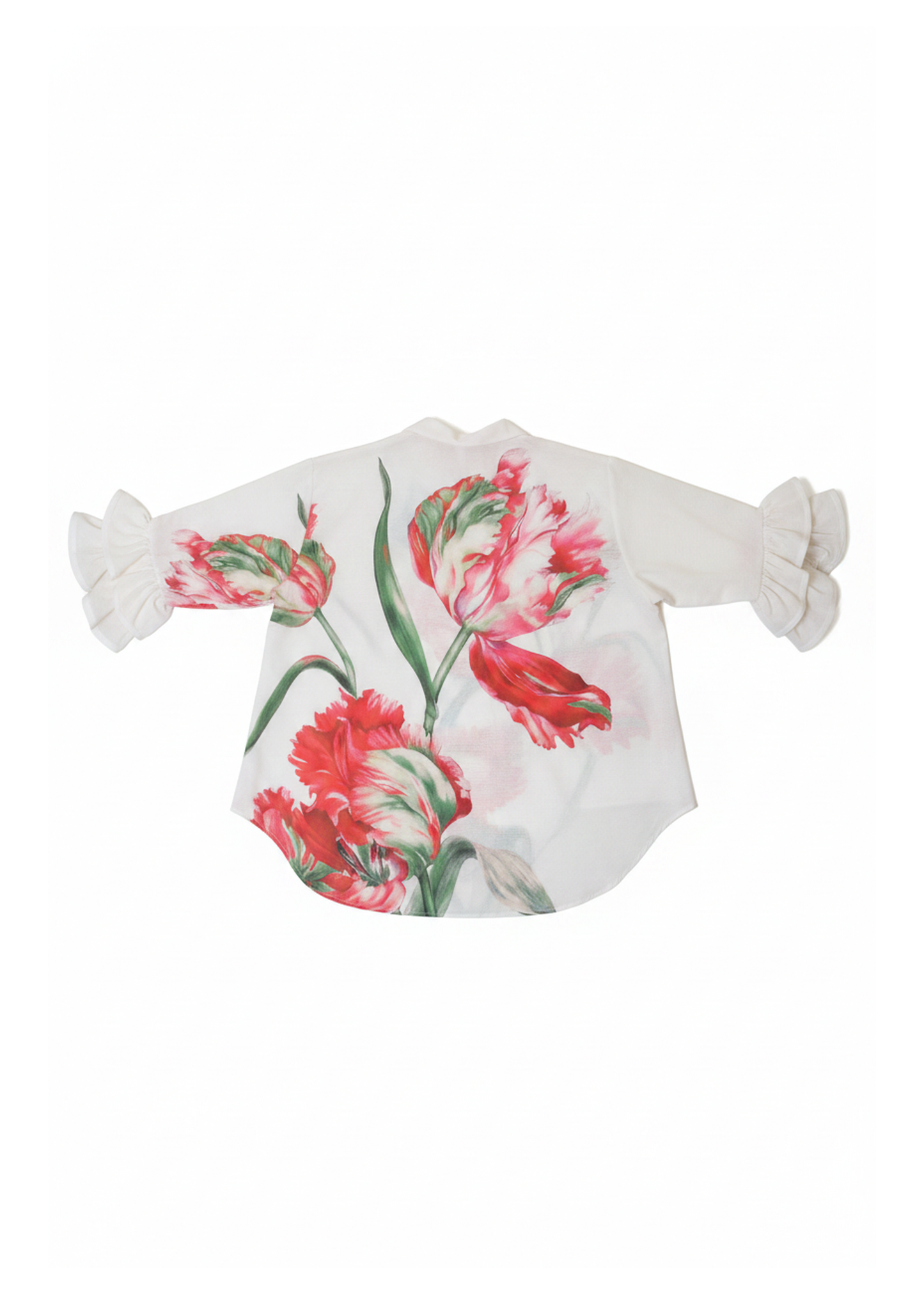Camisa estampada volantes