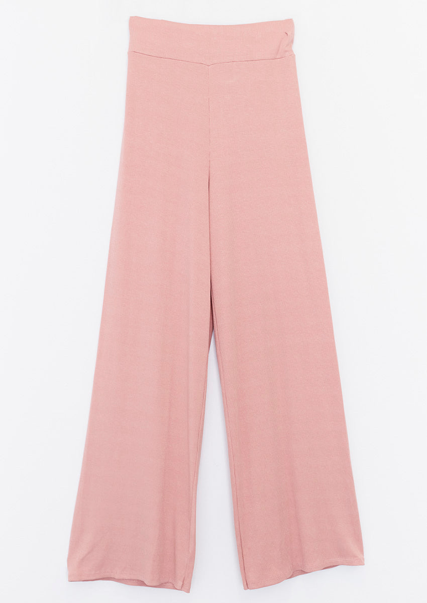 Wide ribbed trousers