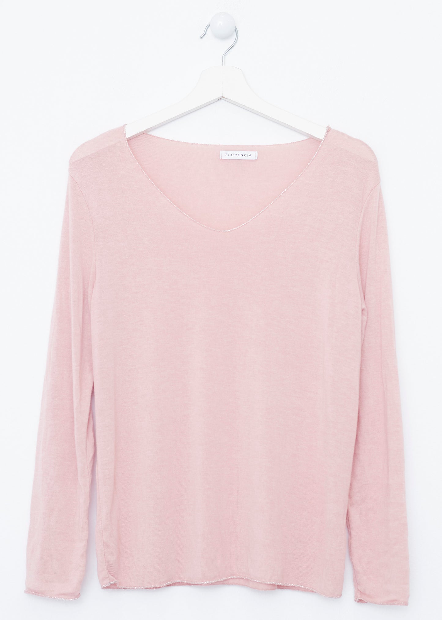 Silver pointed collar t-shirt