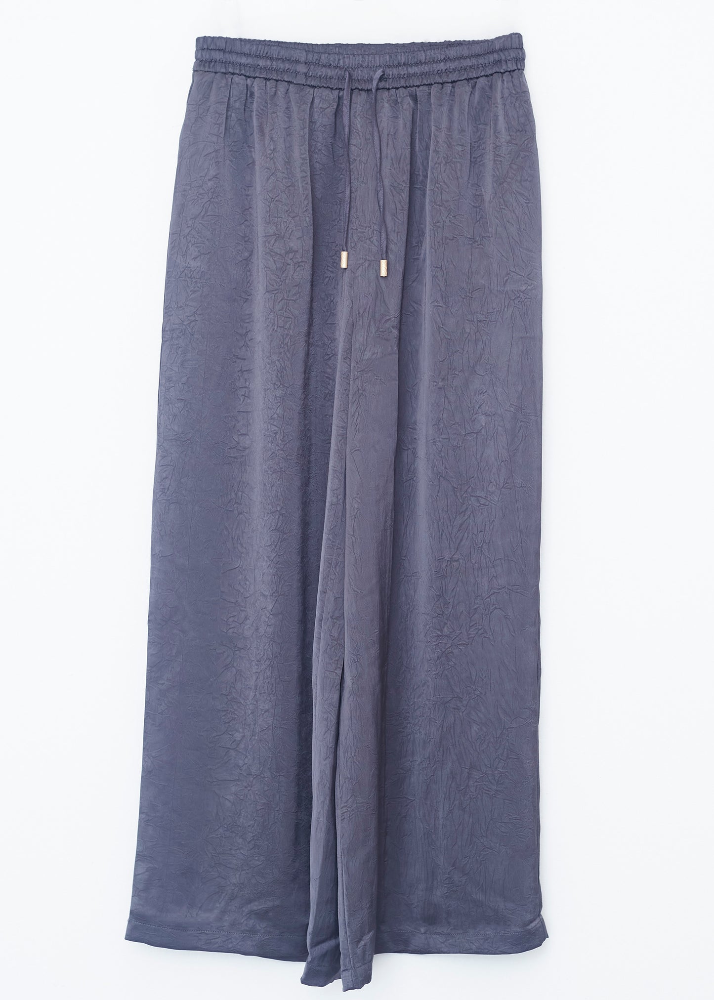 Long satin trousers
