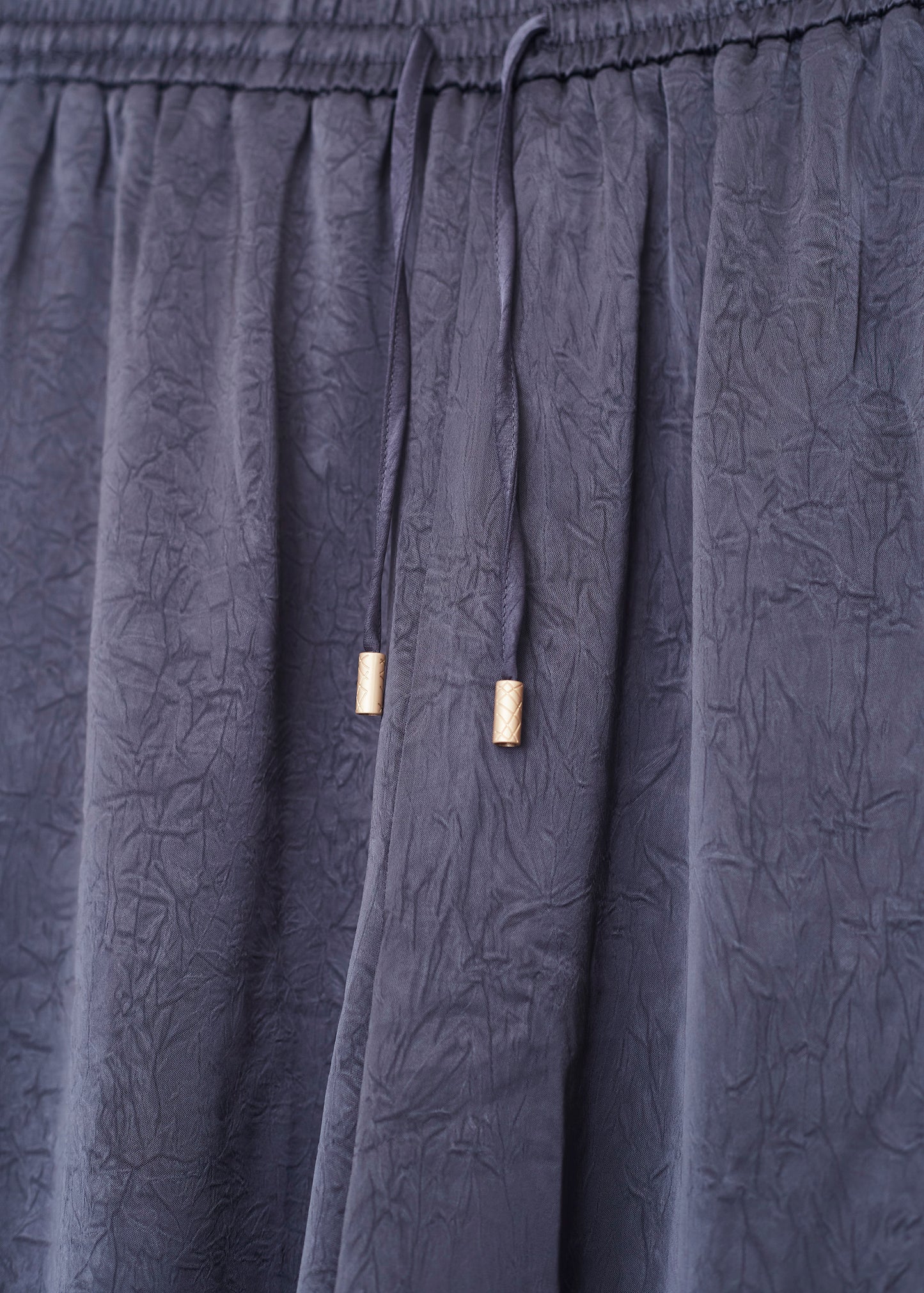Long satin trousers