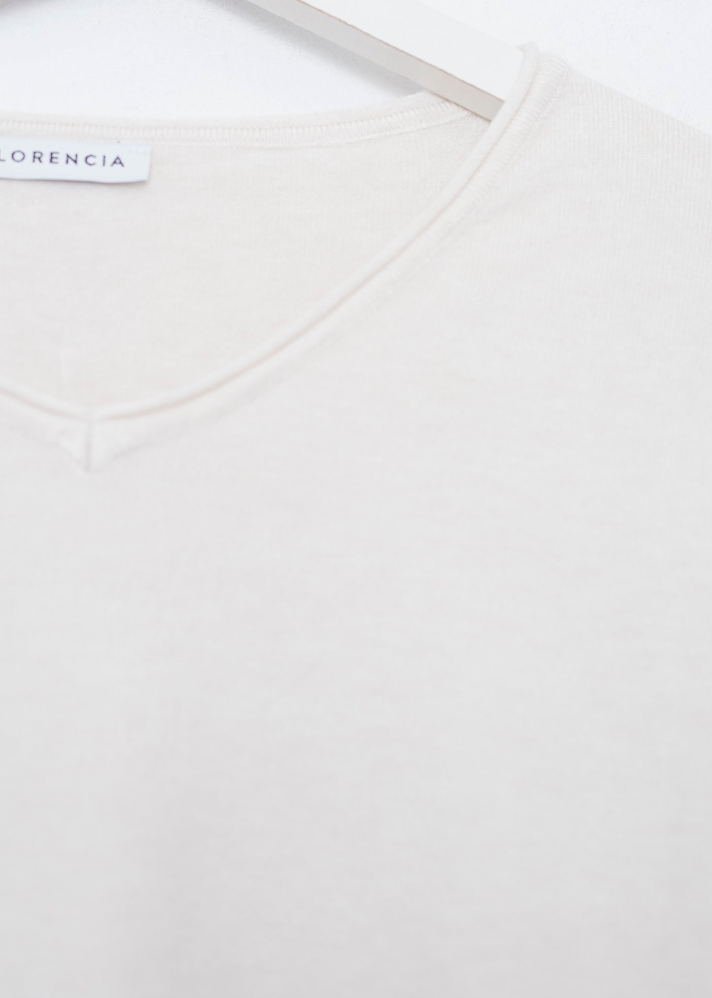 Jersey sin costuras cuello punta