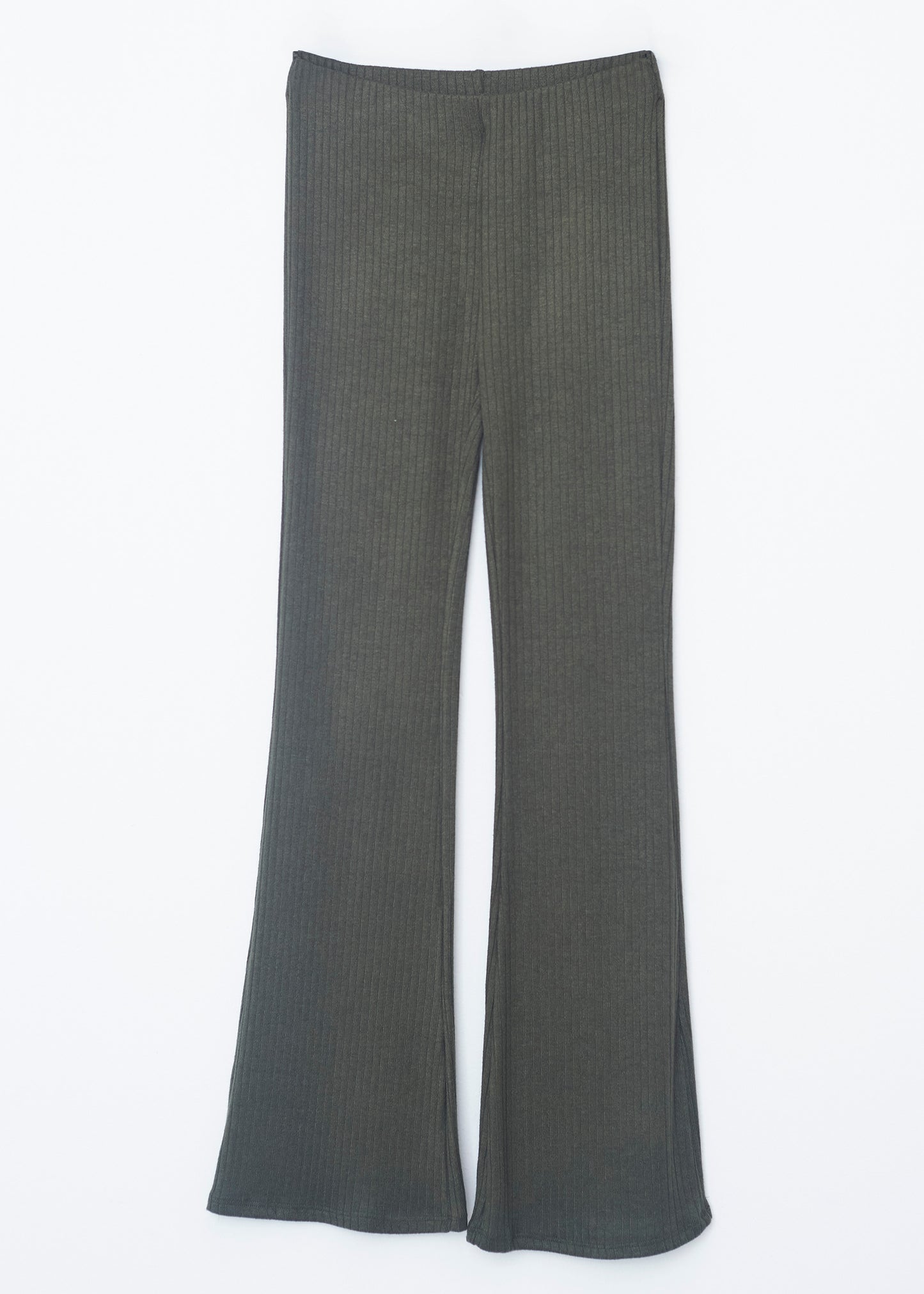 Pantalón flare canalé