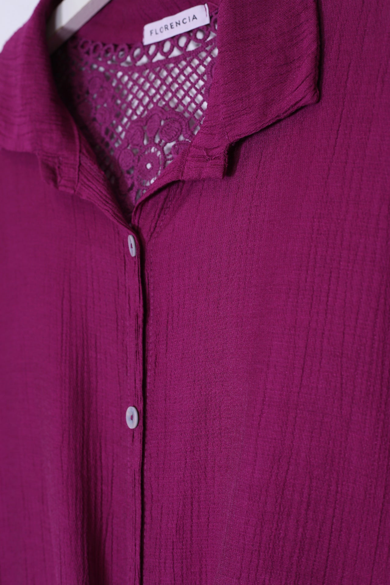 Blusa bambula guipur