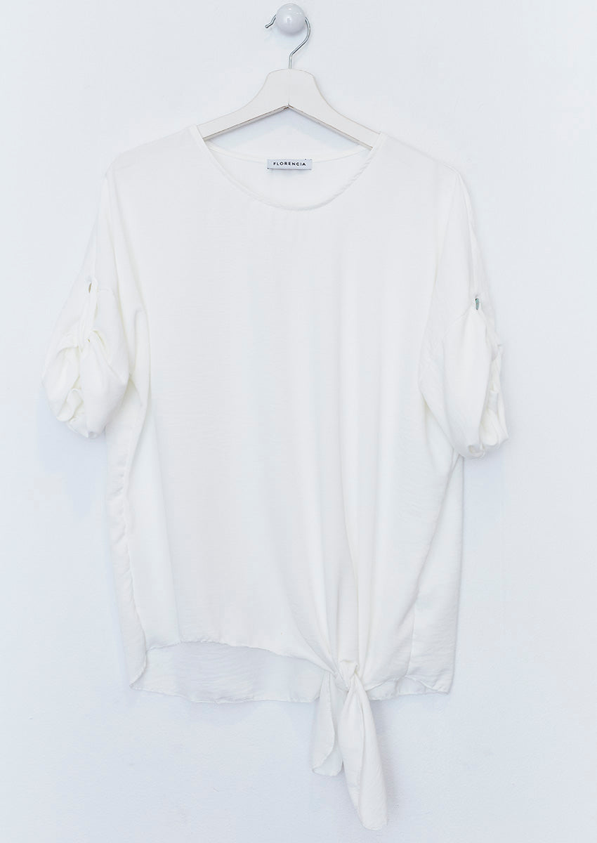 Flowy knotted blouse