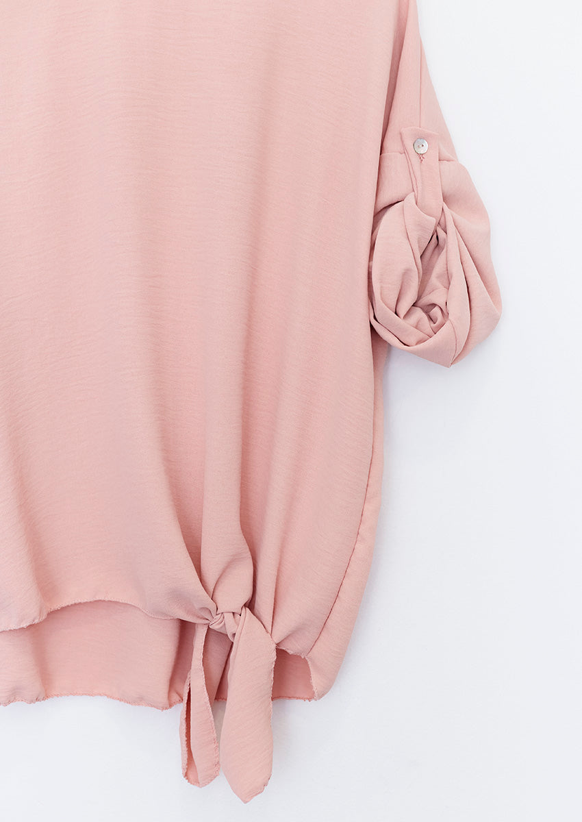 Flowy knotted blouse