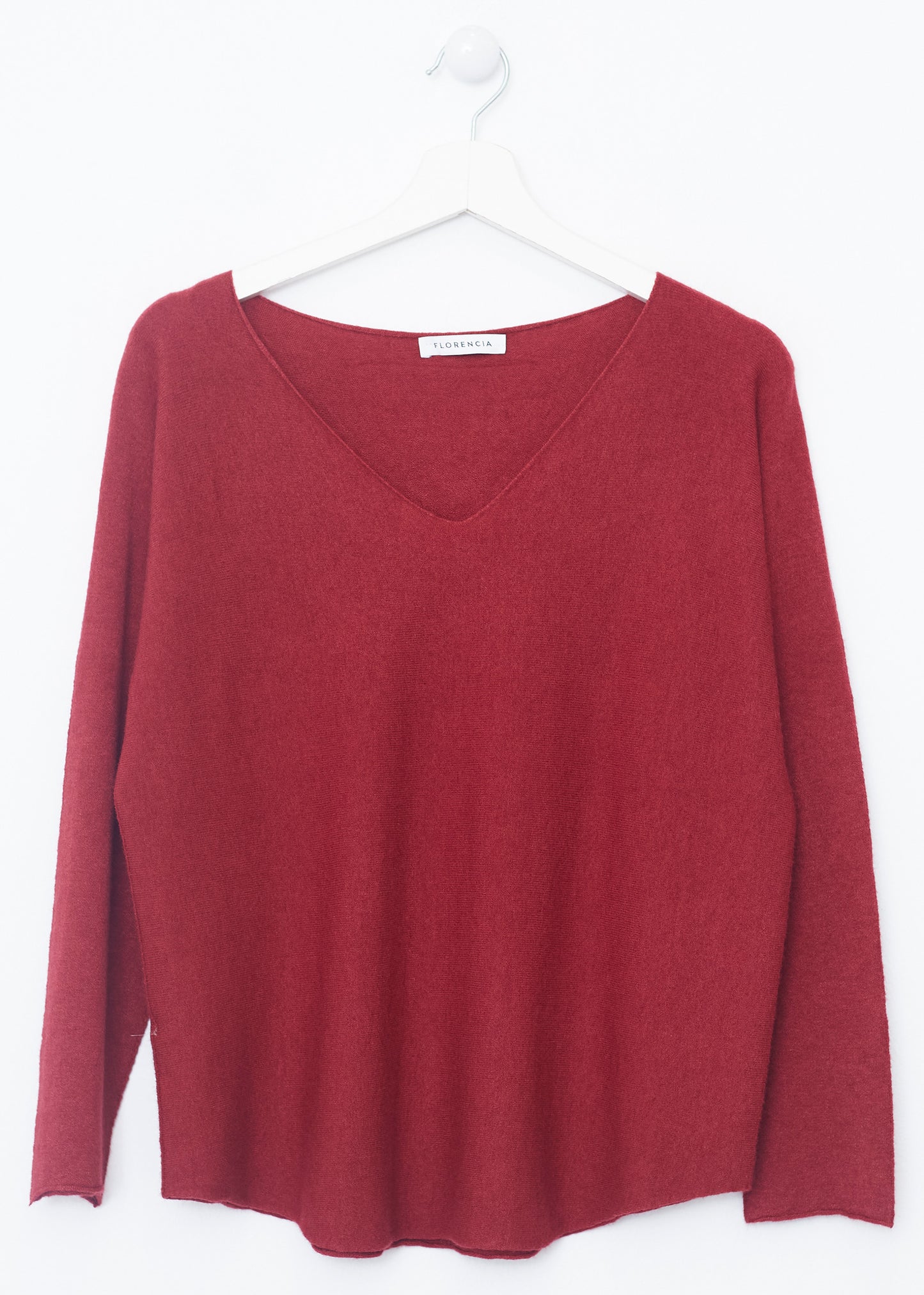 Jersey sin costuras cuello punta