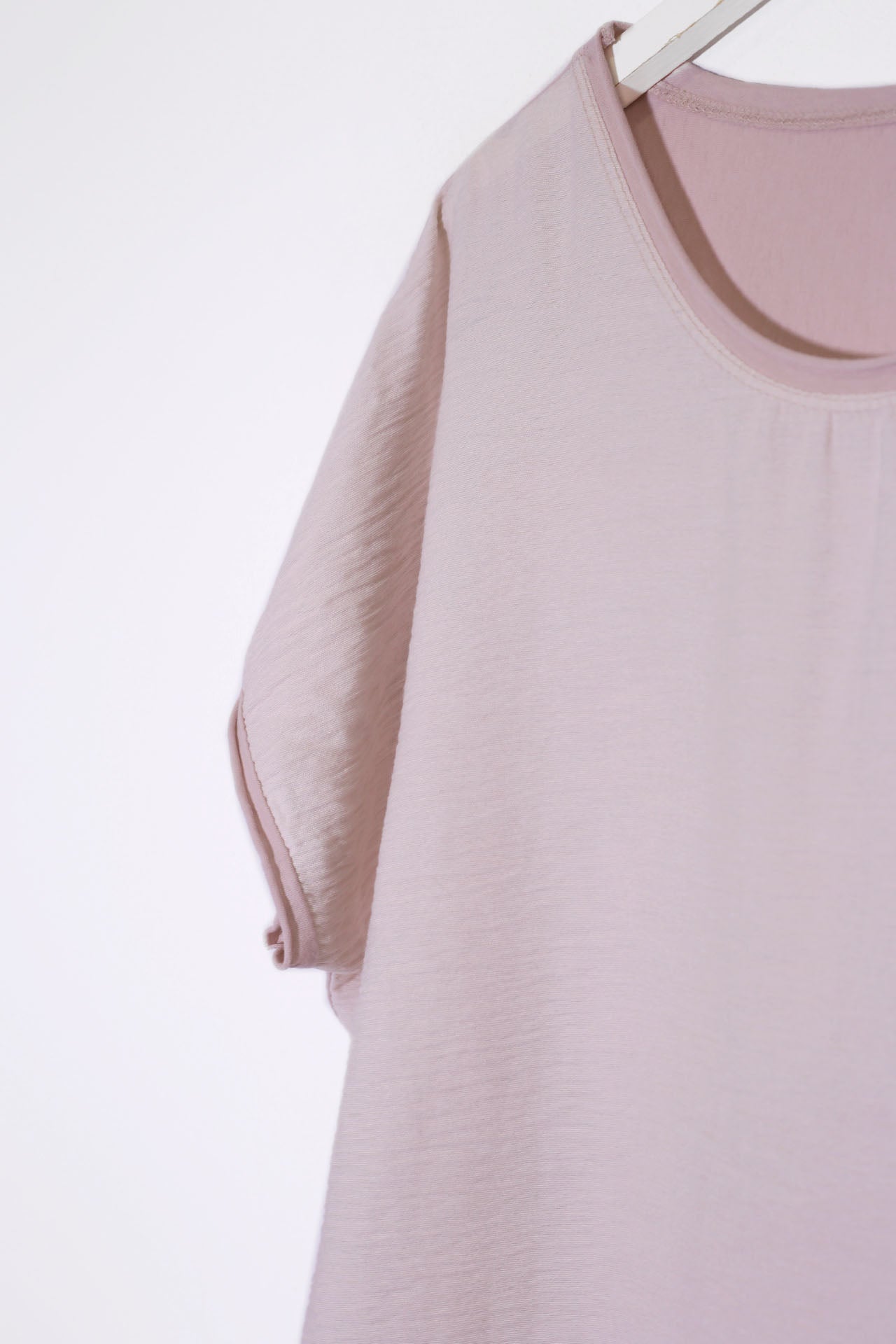 Camiseta bitextura cuello redondo