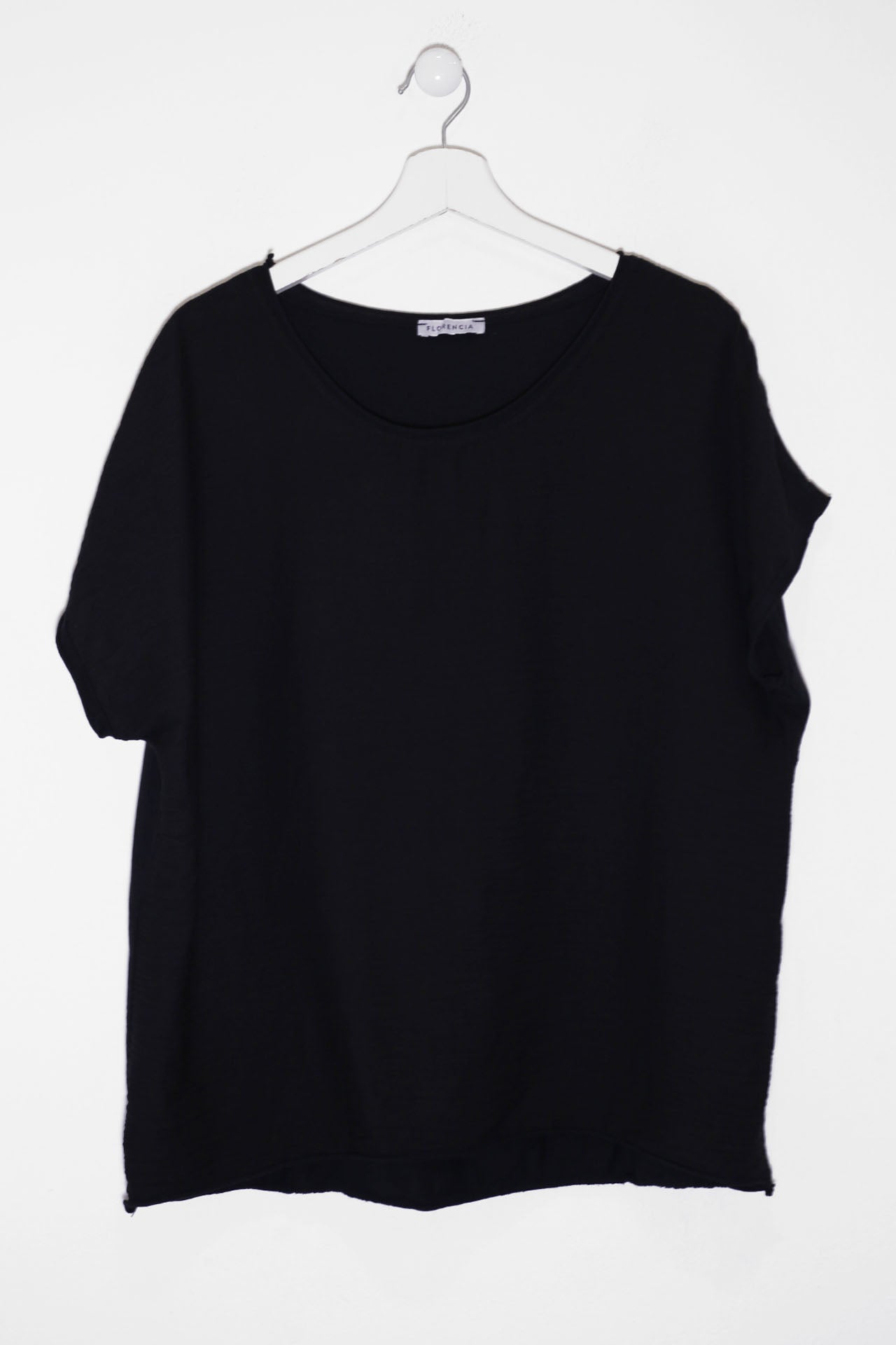 Camiseta bitextura cuello redondo
