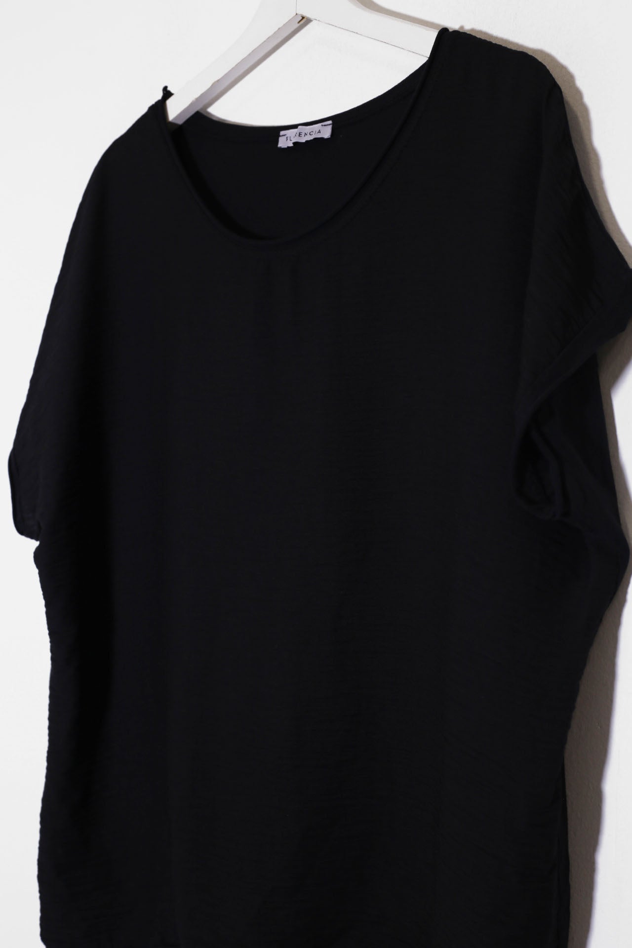 Camiseta bitextura cuello redondo